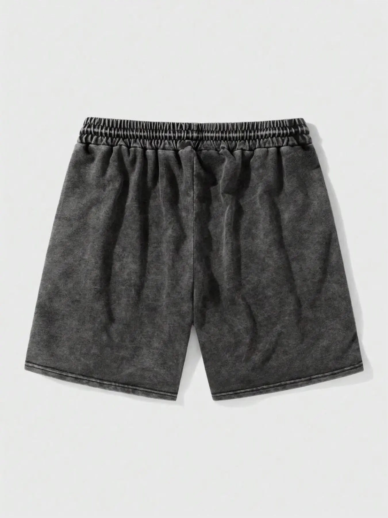 Men'S Cross Print Wash Shorts, Loose Casual Fashion Graphic Shorts for Summer, Men'S Bottoms for Daily Wear, Letter Patched Shorts