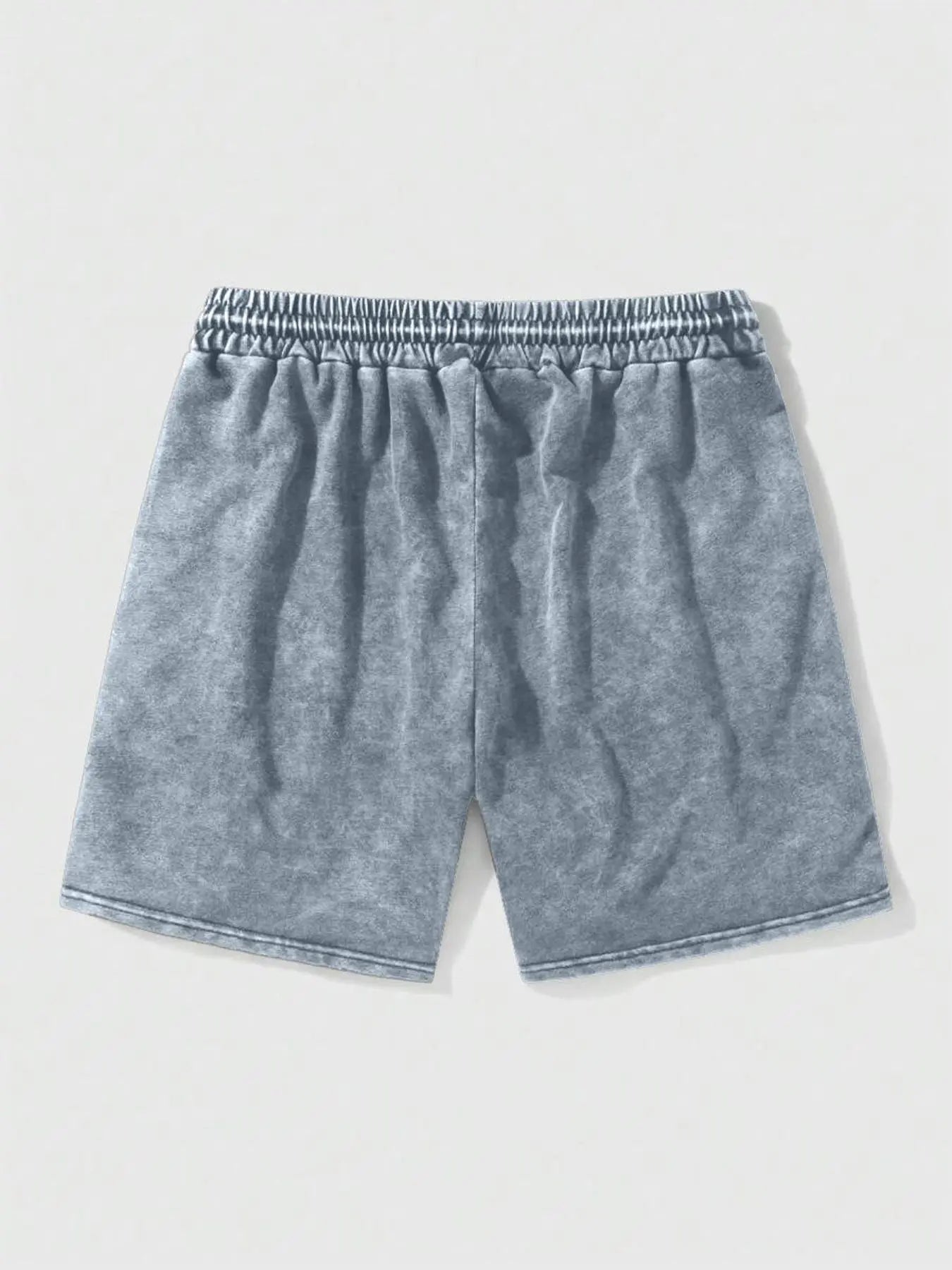 Men'S Cross Print Wash Shorts, Loose Casual Fashion Graphic Shorts for Summer, Men'S Bottoms for Daily Wear, Letter Patched Shorts