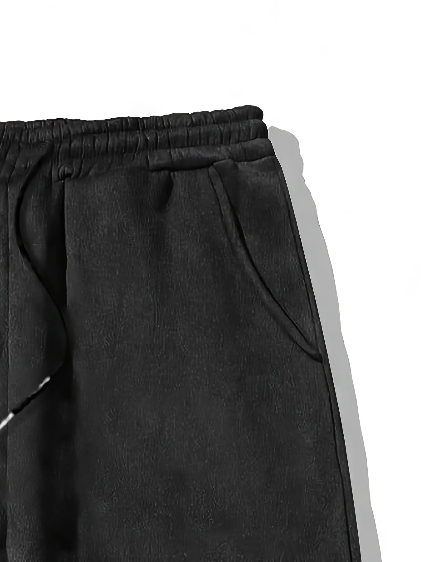 Trending Viral JESUS SAVED ME Religious Faith Black Loose Casual Long Pants Trouser JESUS SAVED ME + Thorn Cross + JOHN 3:16 Scripture + Black-White Contrast Print, Graphic Soft Fabric Casual Streetwear Essential Unisex Aesthetic Bottoms Religious Fai