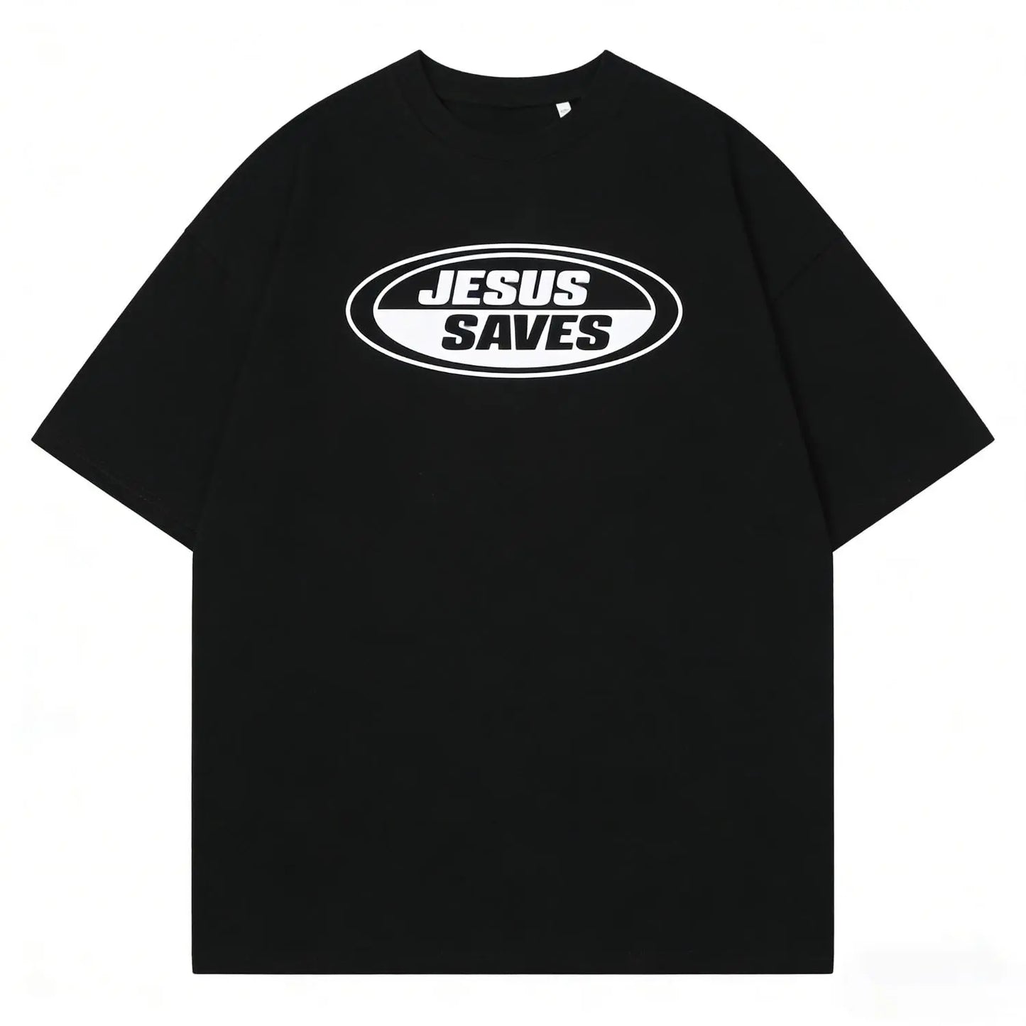 New Jesus Saves Retro Tee, Vintage Graphic T-Shirt, Christian Clothing Womenswear Top Cotton Casual Unisex, Gift for Men Women