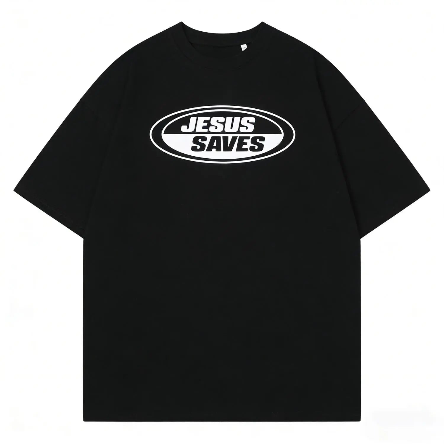 New Jesus Saves Retro Tee, Vintage Graphic T-Shirt, Christian Clothing Womenswear Top Cotton Casual Unisex, Gift for Men Women