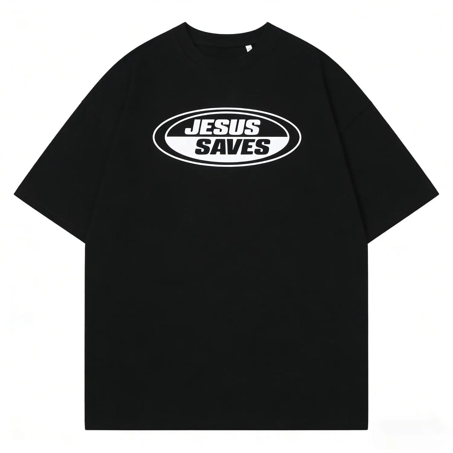 New Jesus Saves Retro Tee, Vintage Graphic T-Shirt, Christian Clothing Womenswear Top Cotton Casual Unisex, Gift for Men Women