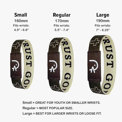 Bible Verse Bracelet 4 Pack, Christian Gift for Women & Men, Waterproof Durable Reversible Design