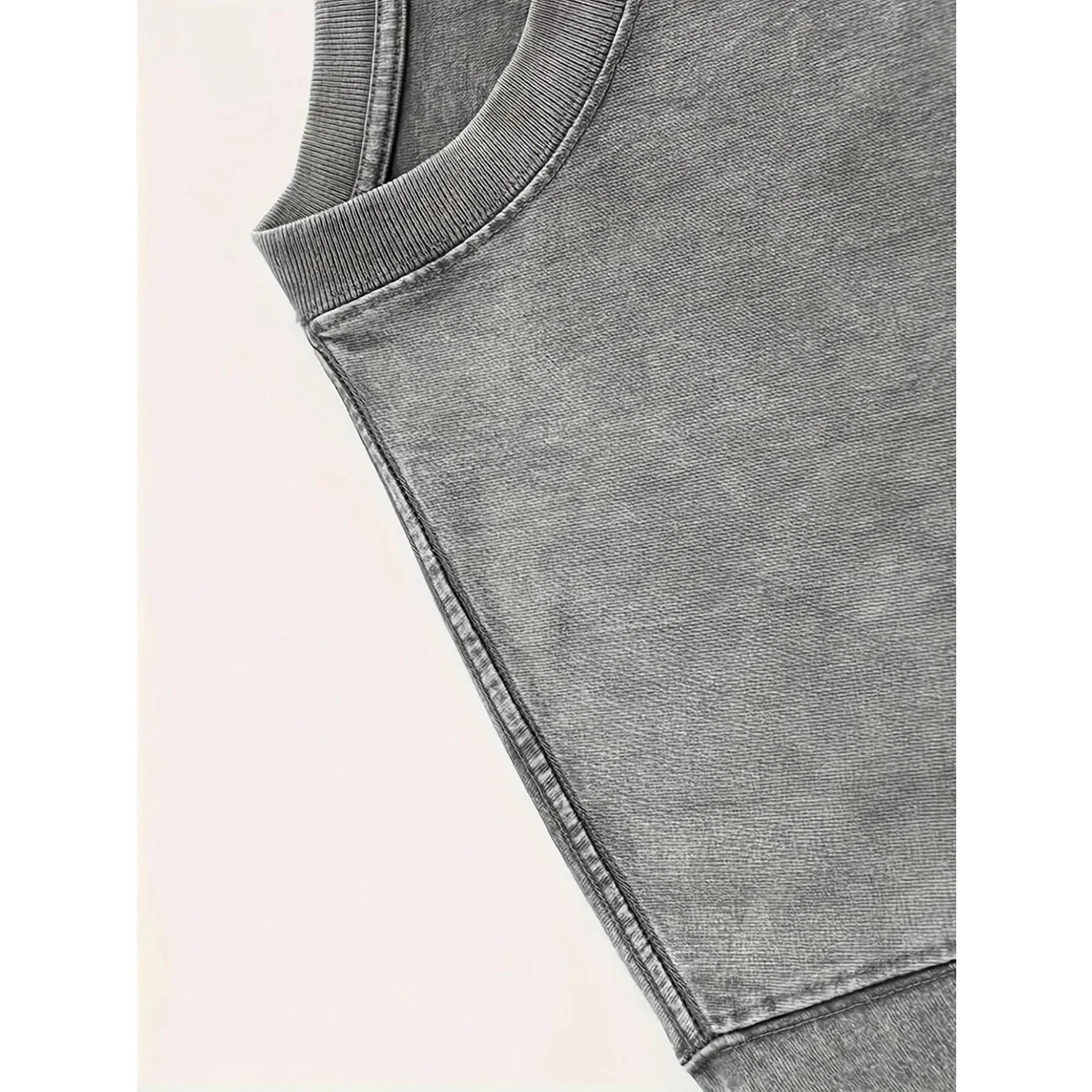 Unisex Heavyweight T-Shirt Made from 100% Pure, Weighing 230G, Featuring a Vintage Washed Look. It Has Trendy Prints on Both the Front and Back, Designed for Casual Wear with Short Sleeves and a round Neck