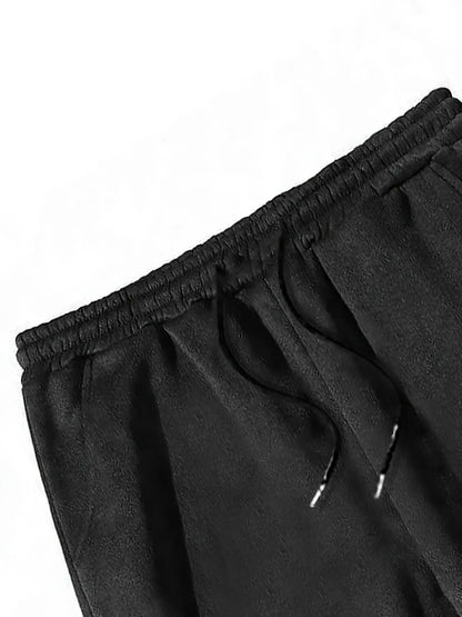 Trending Viral JESUS SAVED ME Religious Faith Black Loose Casual Long Pants Trouser JESUS SAVED ME + Thorn Cross + JOHN 3:16 Scripture + Black-White Contrast Print, Graphic Soft Fabric Casual Streetwear Essential Unisex Aesthetic Bottoms Religious Fai
